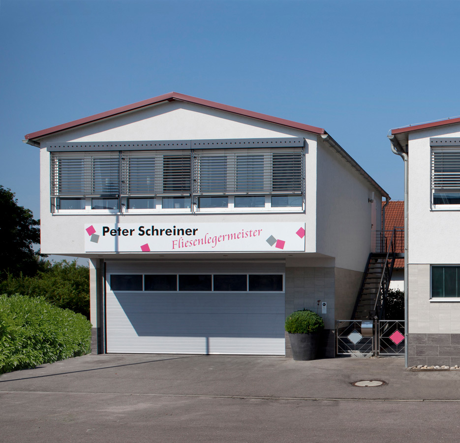 Unser Firmensitz mit großer Fliesen-, Marmor-, Mosaik- und Natursteinausstellung in Asperg – Peter Schreiner Fliesen GmbH, Asperg
