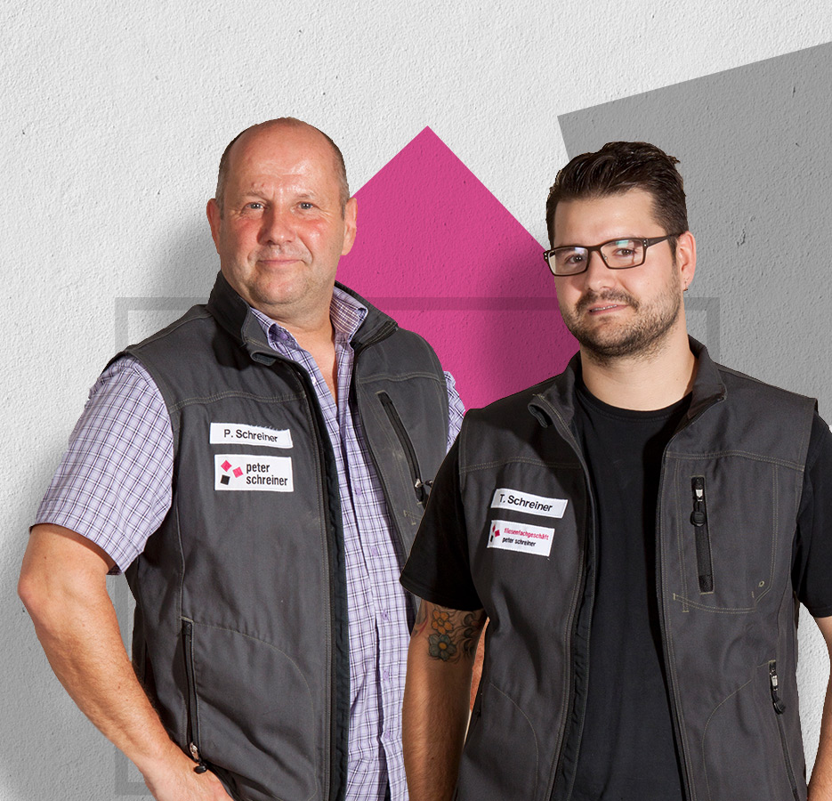 Unsere meisterliche Geschäftsführung, Peter und Timo Schreiner – Peter Schreiner Fliesen GmbH, Asperg